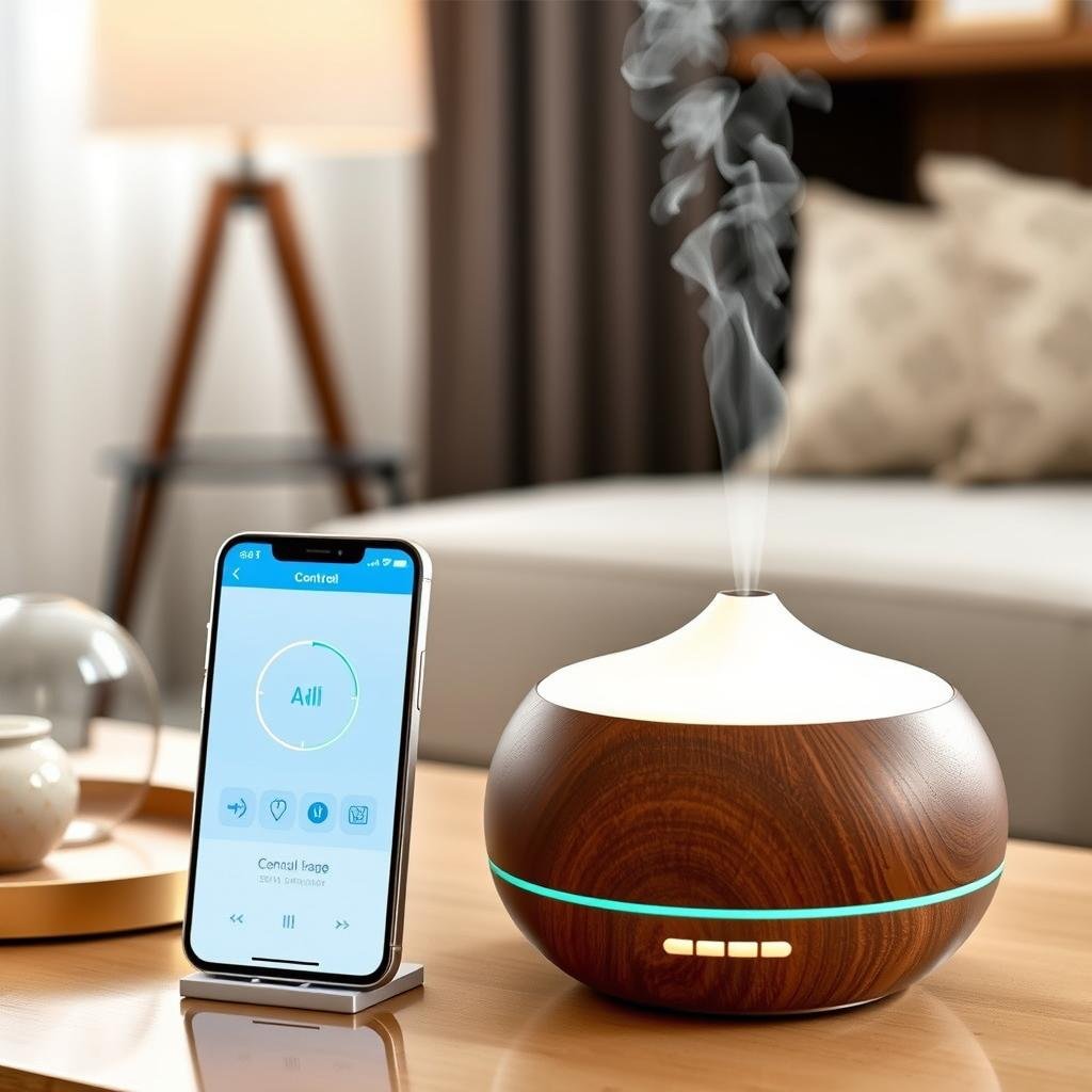 Asakuki 700ml Smart WiFi Diffuser with smartphone control